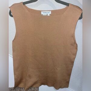 Coldwater Creek Tan Sleeveless Top